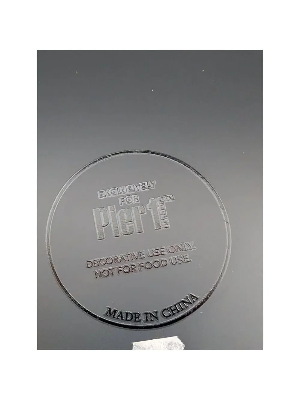 Pier 1 Round Mirror Vanity Tray 14' Diameter Retro Glam